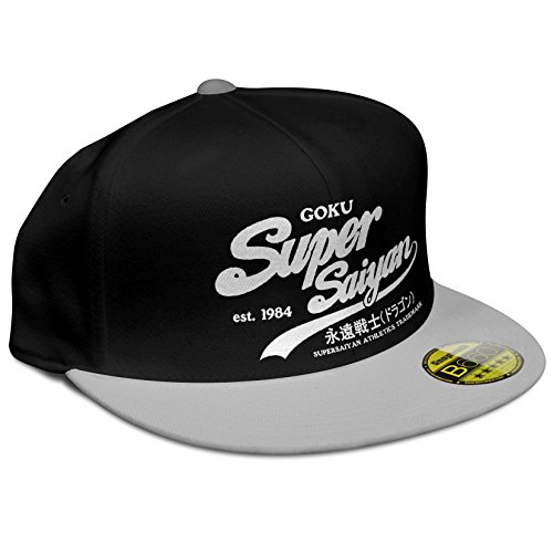 Stylotex Flat Cap Goku Super Saiyan White Print, Farbe:schwarz-grau von Stylotex