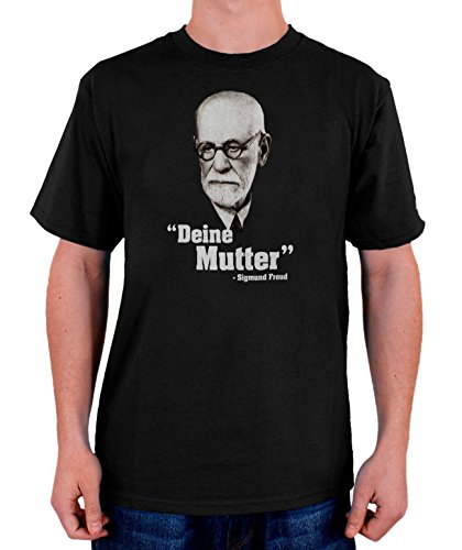 Stylotex Herren T-Shirt Basic Deine Mutter, Größe:L, Farbe:schwarz von Stylotex