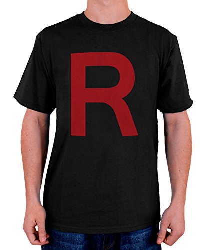 Stylotex Herren T-Shirt Basic Team Rocket, Größe:XXL, Farbe:schwarz von Stylotex