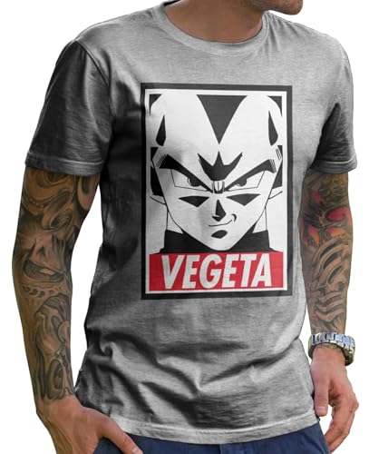 Stylotex Herren T-Shirt Basic Vegeta, Farbe:Heather, Größe:M von Stylotex