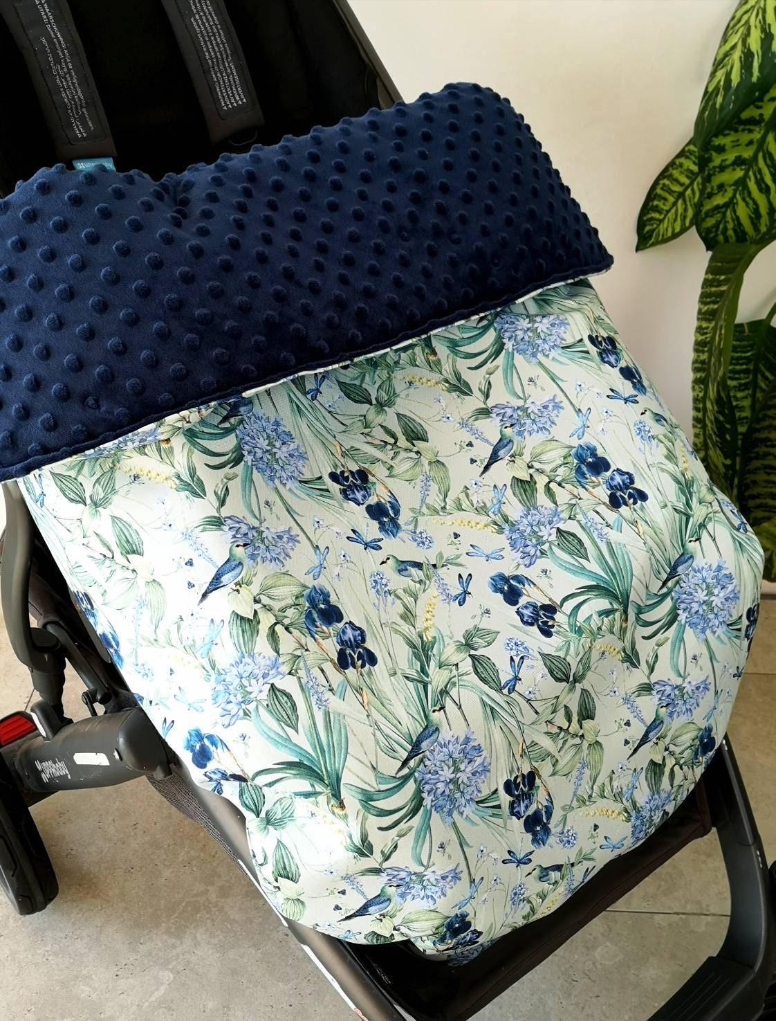 Kinderwagendecke Minty Iris Benutzerdefinierte Wasserdichte Kuscheldecke Für Kinderwagen Uppababy Dieses Angebot von StylySmily