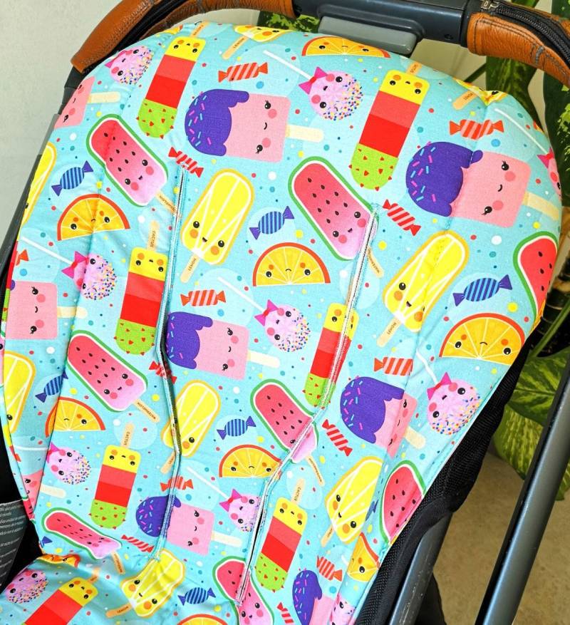 Sitzauflage Kawaii Für Uppababy Viskose Joolz Day Plus Baby Orbit G3 Cybex Eezy S+ von StylySmily