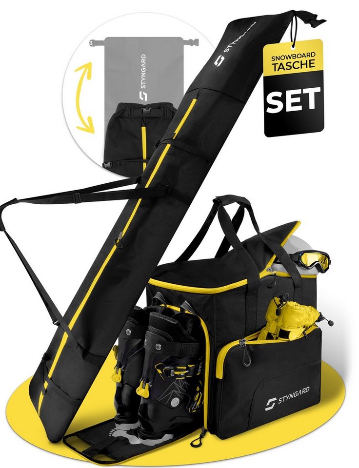 Styngard Skitasche CALGARY (Boardbag Snowboard), Snowboardtasche Set mit Stiefeltasche von Styngard