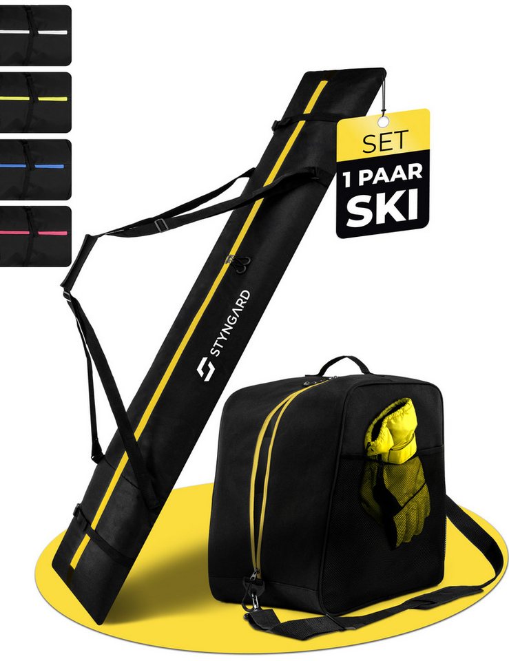 Styngard Skitasche COURCHEVEL (Skisack [180 cm] und Skischuhtasche [38 L), aus robustem Material von Styngard