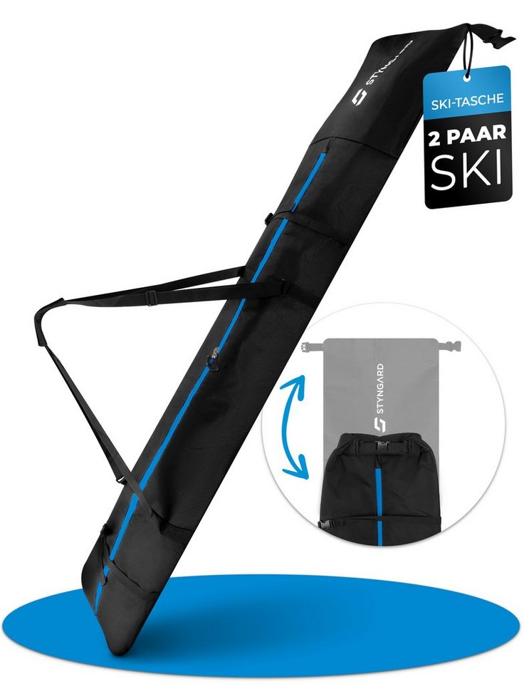 Styngard Skitasche KITZBÜHEL, 2 Paar Ski mit Rolltop [XXL - für 2 x 140 cm bis 200 cm] von Styngard