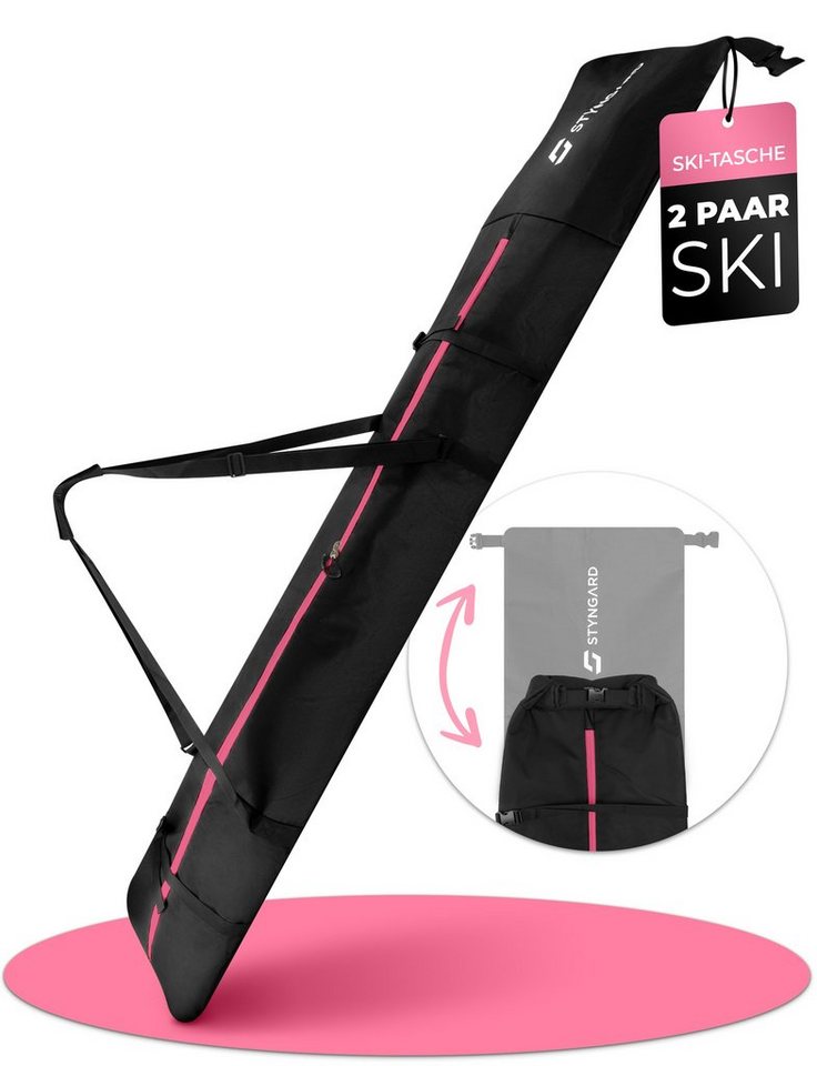 Styngard Skitasche KITZBÜHEL, 2 Paar Ski mit Rolltop [XXL - für 2 x 140 cm bis 200 cm] von Styngard