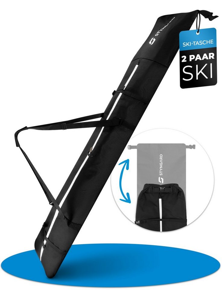 Styngard Skitasche KITZBÜHEL, 2 Paar Ski mit Rolltop [XXL - für 2 x 140 cm bis 200 cm] von Styngard