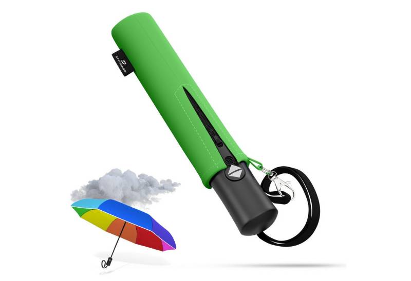 Styngard Taschenregenschirm Rotterdam, Regenschirm Kinder mit Sicherheitsreflektoren - Kinderschirm von Styngard