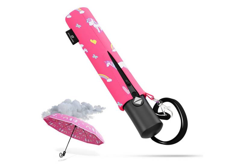 Styngard Taschenregenschirm Rotterdam, Regenschirm Kinder mit Sicherheitsreflektoren - Kinderschirm von Styngard