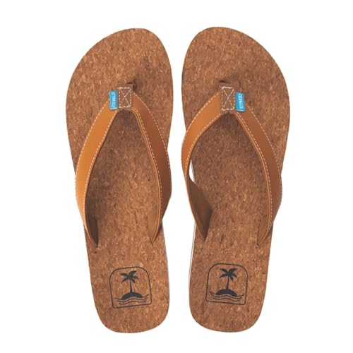 Stynkeez Coconut Infused Unisex-Sandalen – ultraweiches gepolstertes Fußbett mit Fußgewölbeunterstützung, Kunstlederriemen, Sohlen mit Kokosduft, Sandalen für Strand und Freizeit, Fußformung Komfort von Stynkeez