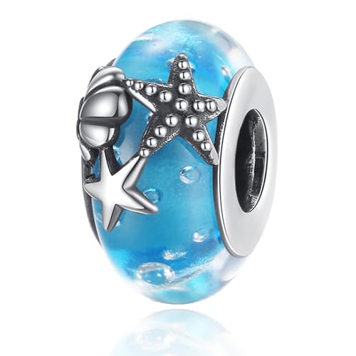 Su-Carata Blue Ocean Muranoglas-Perlen, 925er-Sterlingsilber, Muranoglas-Perlen, passend für Pandora-Armbänder und Halsketten, Geschenk für Frauen, Familie, Freunde Su-Carata Blue Ocean Muranoglas-Perlen, 925er-Sterlingsilber, Muranoglas-Perlen, passend für Pandora-Armbänder und Halsketten, Geschenk für Frauen, Familie, Freunde von Su-Carata