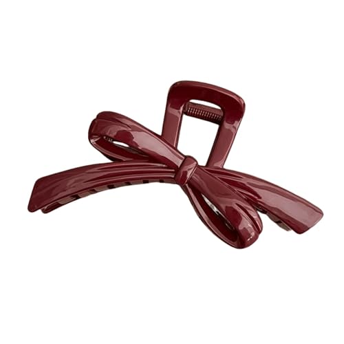 SuChengSS Haarklammern 2 Stück Rotes Acryl -bogenclip Haarclip Scheibe Haarclip Haarzubehör Für Frauen-rot SuChengSS Haarklammern 2 Stück Rotes Acryl -bogenclip Haarclip Scheibe Haarclip Haarzubehör Für Frauen-rot von SuChengSS