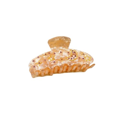 SuChengSS Haarklammern 2 Stücke Frühlings- Und Sommerzubehör Clip Acrylhaarzubehör Mädchen Haarnadel-orange von SuChengSS