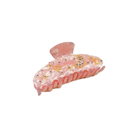 SuChengSS Haarklammern 2 Stücke Frühlings- Und Sommerzubehör Clip Acrylhaarzubehör Mädchen Haarnadel-rosa von SuChengSS