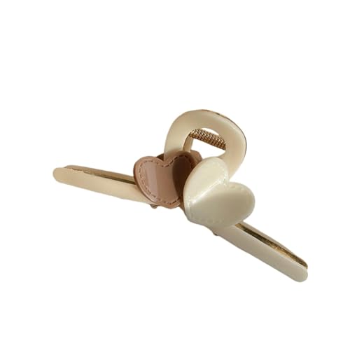 SuChengSS Haarklammern 2 Stücke Haarzubehör Federhaarklammern Rücken Aus Kopfclip Girls Clip Hair Accessoires-weiß von SuChengSS