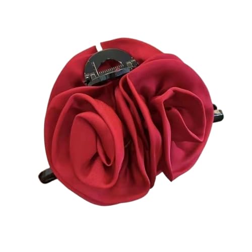 SuChengSS Haarklammern Halbgebundene Haarnadelhaarnadel Für Frauen Haarnadel Für Kopfhaarnadel Zurück-rot von SuChengSS