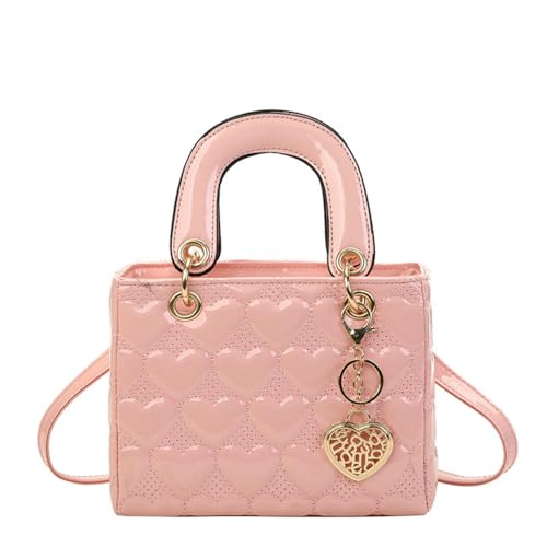 SuChengSS UmhäNgetasche Damen Sticked Square Crossbody Tasche Für Frauen Kleiner Vielseitiger Schulterhandtaschen Mode Accessoire-rosa-große Größe 9 * 3, 94 * 7, 48 Zoll von SuChengSS