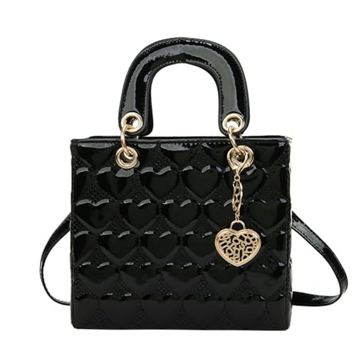 SuChengSS UmhäNgetasche Damen Sticked Square Crossbody Tasche Für Frauen Kleiner Vielseitiger Schulterhandtaschen Mode Accessoire-schwarz-große Größe 9 * 3, 94 * 7, 48 Zoll von SuChengSS