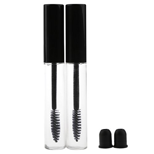 2 Stück 10 ml leere Wimpern-Wachstumsflasche aus Kunststoff, transparent, Mascara-Flasche von Suammiitstrieadea