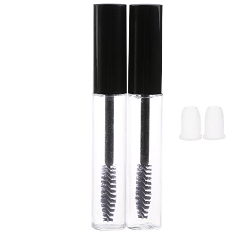 2 Stück 7 ml Kunststoff nachfüllbare leere Mascara Wimpernwachstum Öl Tube Flasche Wimpernflasche von Suammiitstrieadea