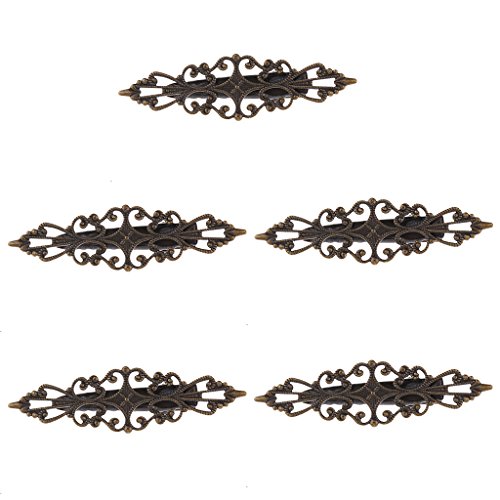 5 Stück Legierung Haarnadel Haarschmuck Braut Kopfbedeckung Haarspange Kupfer von Suammiitstrieadea