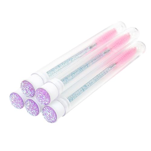 5 Stück Wimpernbürste Erwachsene Einmalgebrauch Augenbrauen Wimpern Pinsel Make-up Werkzeug Kosmetik Beauty Supplies Hellviolett Nr. 1 von Suammiitstrieadea