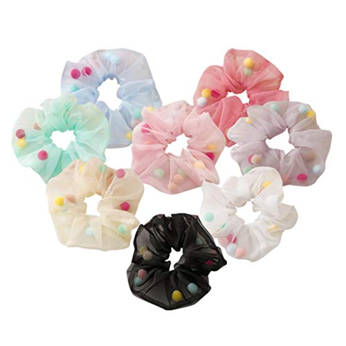 8 Stück sortierte Haargummis für Damen, elastische Haarbänder von Suammiitstrieadea