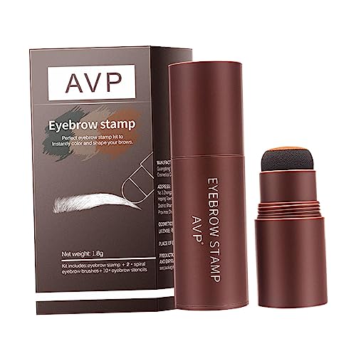 Augenbrauen Stempel Schablone Kit Augenbrauen Stempel Shaping Kit für Mädchen Starter Frauen Dunkelbraun von Suammiitstrieadea