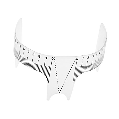 Augenbrauenpflege, Schablone, Lineal, Messwerkzeug, Make-up, wiederverwendbar von Suammiitstrieadea