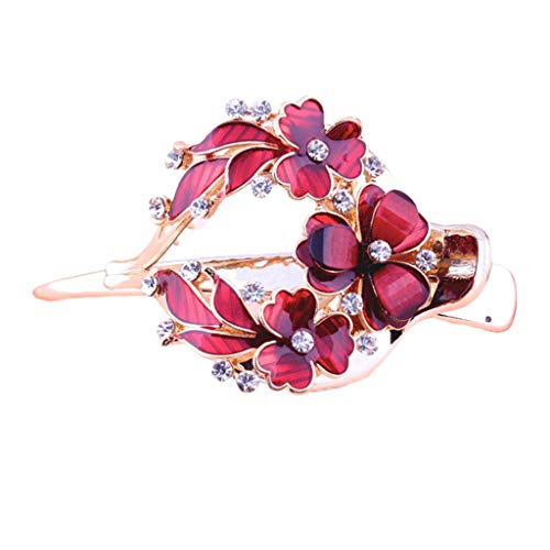 Damen-Haarklammer, dickes Haar, Hochsteckfrisur, Rot von Suammiitstrieadea