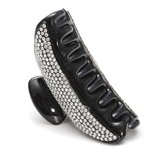 Elegante Haarspange für Damen und Mädchen, mit Strasssteinen, Halbmond-Form, Braut-Haarteil, Haarspange, Haarspange von Suammiitstrieadea