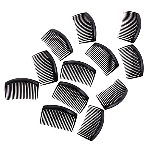 Haarspangen für Damen, Kunststoff, Schwarz, 12 Stück von Suammiitstrieadea