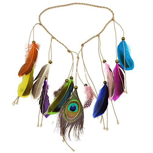 Indische Federform Stirnband Boho Federn Haarseil Kopfschmuck Hippie von Suammiitstrieadea