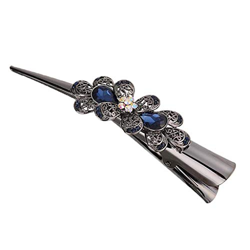 Kristall-Haarspange aus Metall für dickes Haar, Damen-Haarschmuck, Blau von Suammiitstrieadea