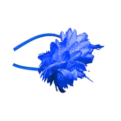Kunstblumen-Haarband für Damen, mit Feder, Ornament, Bankett, Haarband, Accessoire für Urlaub, Dekoration, Cyan Kunstblumen-Haarband für Damen, mit Feder, Ornament, Bankett, Haarband, Accessoire für Urlaub, Dekoration, Cyan von Suammiitstrieadea