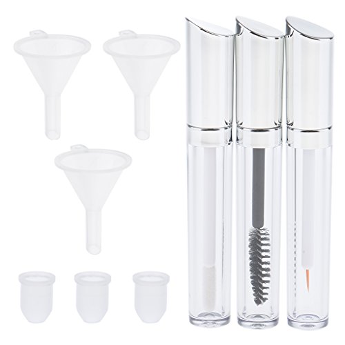 Packung mit 5 ml leerer Mascara-Tube, Wimperncreme, Lipgloss, Flasche, Trichter von Suammiitstrieadea