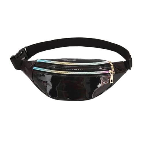 Travel Companion Wasserdichte Hüfttaschen für Essentials PU Hüfttaschen Frauen Gürteltasche Bauchtasche Breit Mode Multifunktional Lila, Schwarz , Siehe Produktbeschreibung, Siehe Beschreibung von Suammiitstrieadea