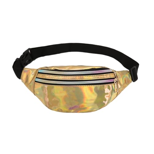 Travel Companion Wasserdichte Hüfttaschen für Essentials PU Hüfttaschen Frauen Gürteltasche Bauchtasche Breit Mode Multifunktional Lila, gold, Siehe Produktbeschreibung, Siehe Beschreibung von Suammiitstrieadea