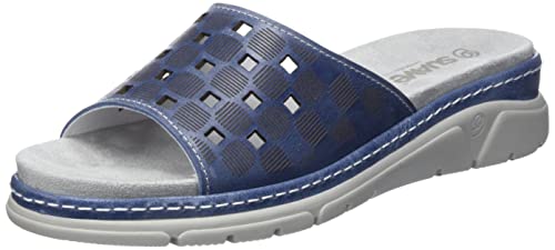 Suave Damen 700205-51 Flacher Slipper, Blau, 37 EU Weit von Suave