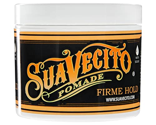 Suavecito Firme Strong Hold Pomade, Strong Hold Pomade For Men, Medium Shine Water Based Wax Flake Free Hair Gel, 4oz/113g von Suavecito