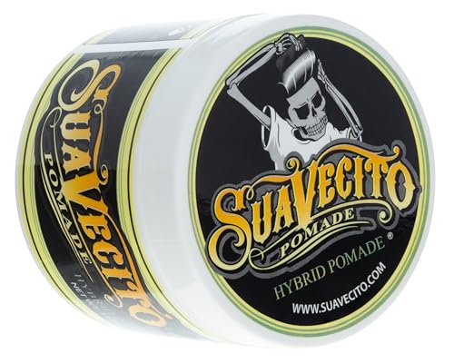Suavecito Hybrid Pomade 4 oz, 1 Pack - Hair Pomade For Men - Medium Hold High Shine Hybrid Water And Oil Formula - Reworkable - Easy To Wash Out - All Day Hold For All Hair Styles von Suavecito