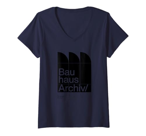 Damen Bauhaus Archiv – Modernistisches Berliner Design T-Shirt mit V-Ausschnitt Damen Bauhaus Archiv – Modernistisches Berliner Design T-Shirt mit V-Ausschnitt von Sub88 Studio