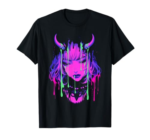 Cybergoth Cybercore Grunge Punk Goth Girl Alt Anime Manga T-Shirt von Subcore Circuit Assembly