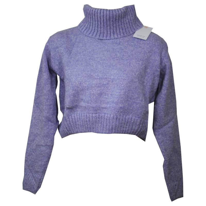 Subdued Damen Pullover Rollkragen Lila von Subdued