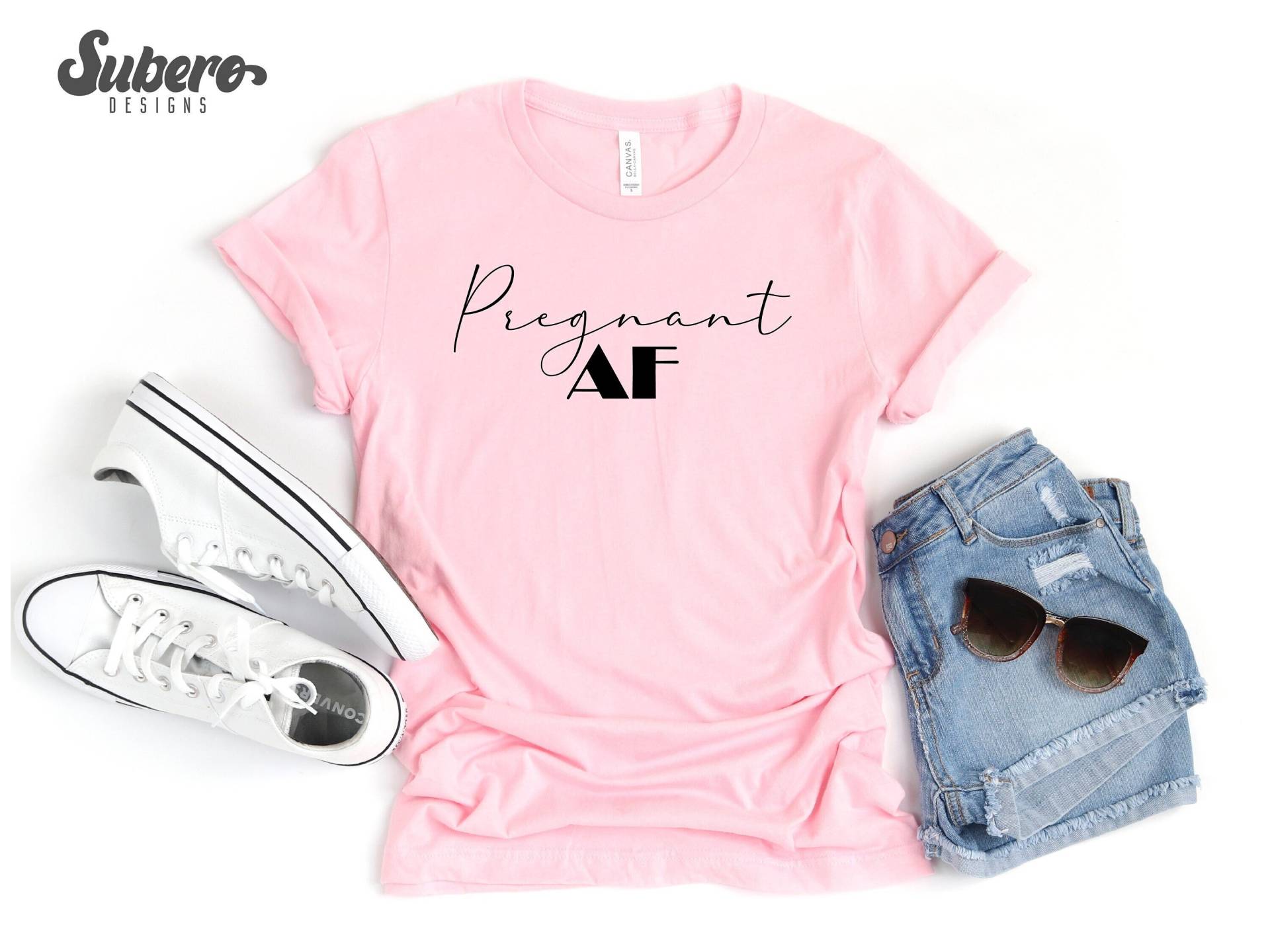 Schwangerschaft Af Shirt, Umstandsshirt, Ankündigung Mama Preggers Top, Lustige Shirt von Suberodesigns