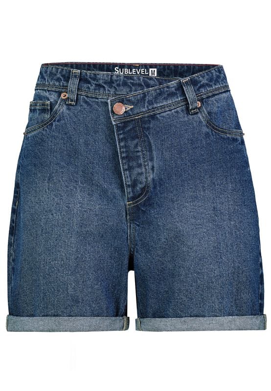 Sublevel Denim Short - Ladies Denim Bermuda - XS bis XL - für Damen - Größe M - blau von Sublevel Denim