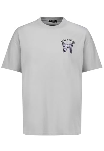 Oversize T-Shirt mit Frontprint vorne und hinten in moderner Passform, Farben:Hellgrau, Größe:L Oversize T-Shirt mit Frontprint vorne und hinten in moderner Passform, Farben:Hellgrau, Größe:L von Sublevel