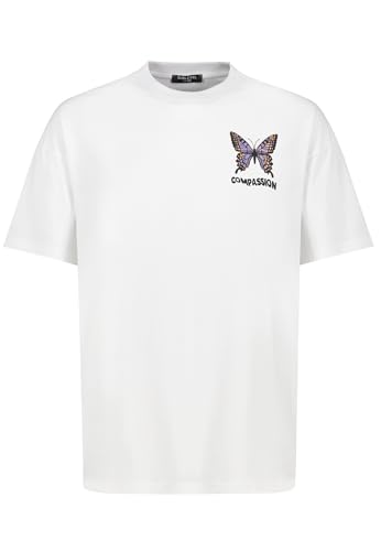 Oversize T-Shirt mit Frontprint vorne und hinten in moderner Passform, Farben:Weiß-3, Größe:L Oversize T-Shirt mit Frontprint vorne und hinten in moderner Passform, Farben:Weiß-3, Größe:L von Sublevel