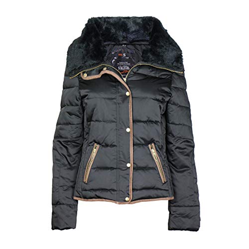 Sublevel Damen, doppelter Kragen Jacke, Schwarz (Black 24000), 38 (Herstellergröße: M) von Sublevel