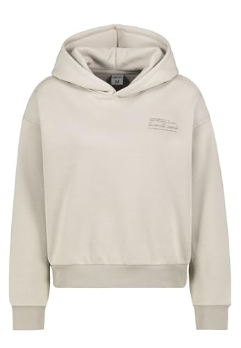 Sublevel Damen Basic Pullover Hoodie mit Mini-Print beige XL von Sublevel